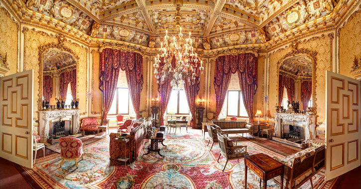 Octagon Drawing Room at Raby Castle